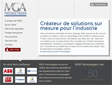 Tablet Screenshot of mga-technologies.fr